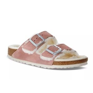Birkenstock Women's Arizona Shearling Slide Sandals NWT